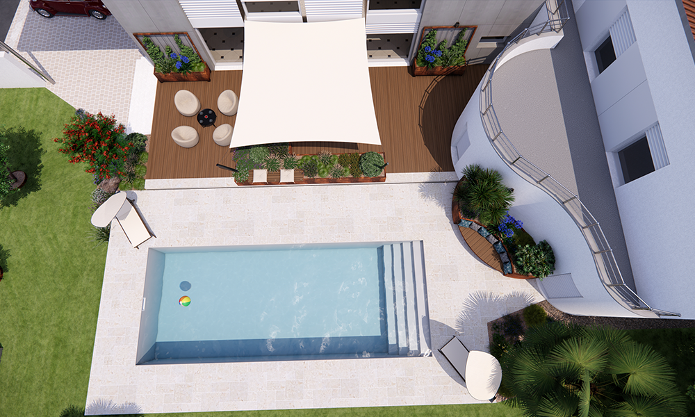 Piscine à Moncoutant sur Sèvres