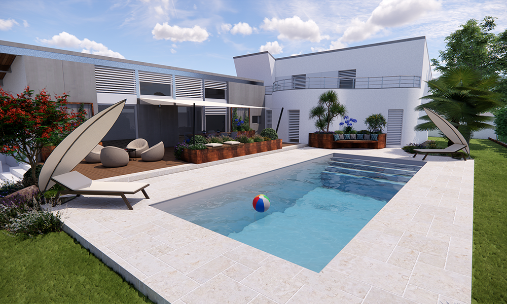 Piscine à Moncoutant sur Sèvres